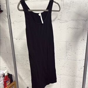 Black Sleeveless Dress - ONE SIZE - Recovery Stretch Cotton Spandex Dress